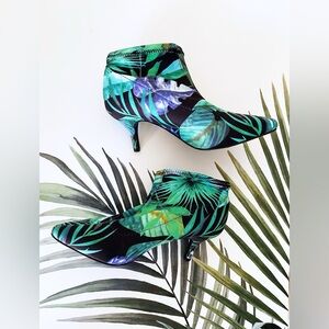 Fun tropical ankle boots